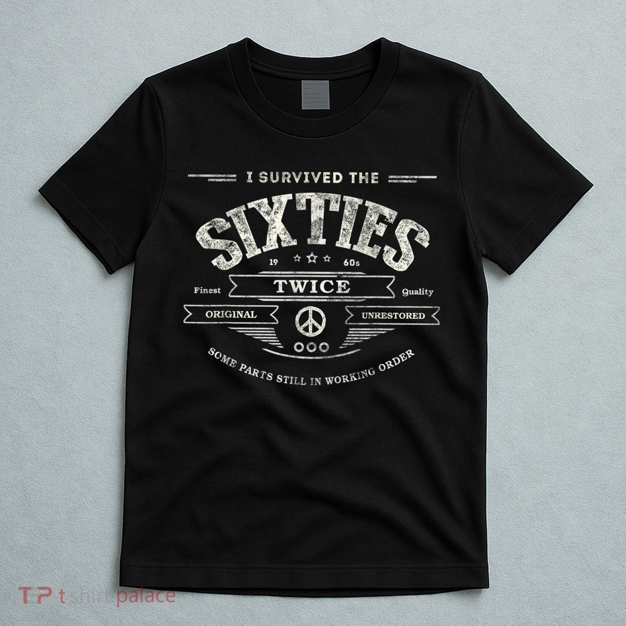 I SURVIVED The SIXTIES TWICE Built In 60s 70th 60th Birthday T-Shirt