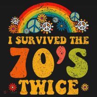 I Survived the 70s Twice Funny 90th Birthday Retro Women's Hoodie thumb 2