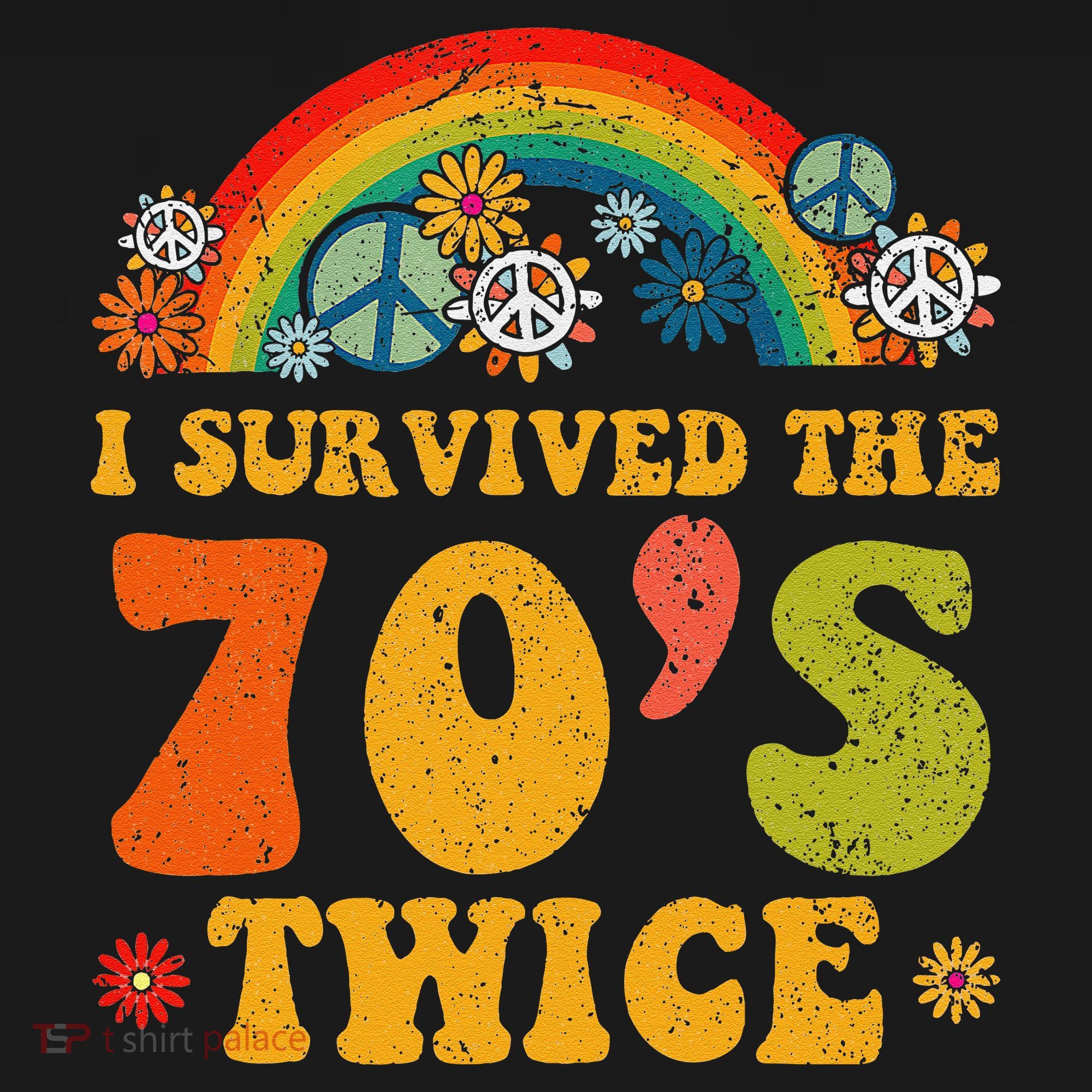 I Survived the 70s Twice Funny 90th Birthday Retro Women's Tank Top