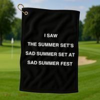 I Saw The Summer SetS Sad Summer Set At Sad Summer Fest Golf Towel thumb 1