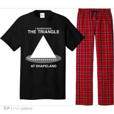 I Survived The Triangle At Shapeland Pajama Set