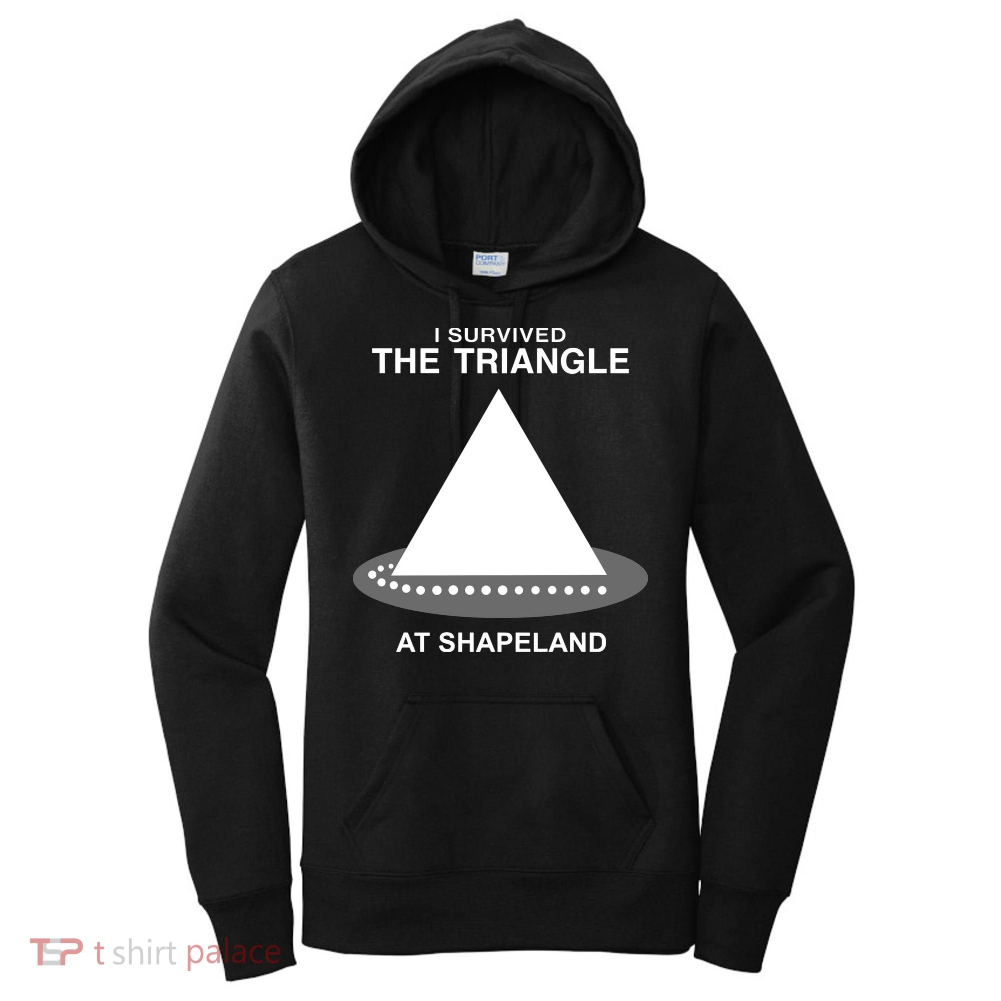 I Survived The Triangle At Shapeland Women's Hoodie