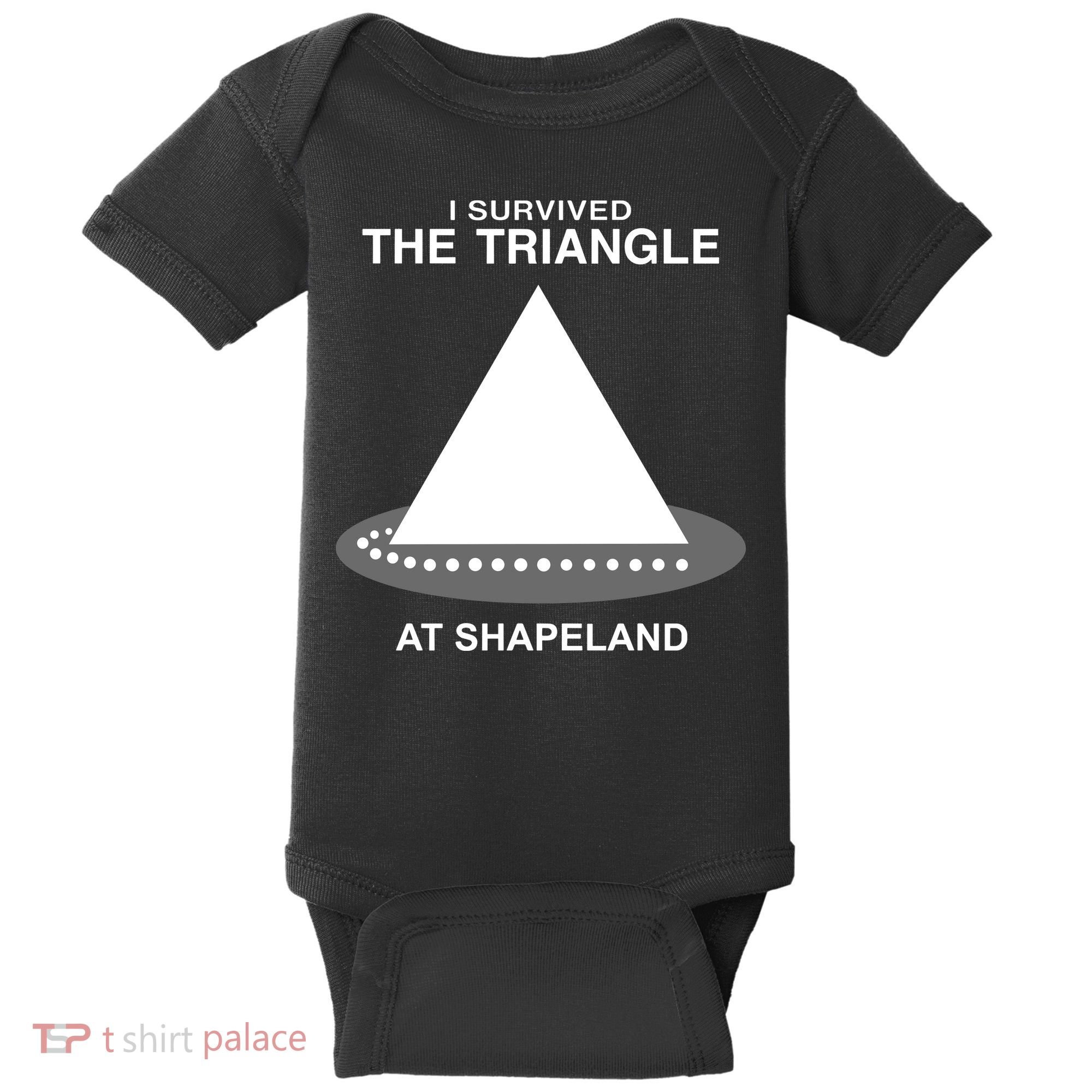 I Survived The Triangle At Shapeland Baby Bodysuit