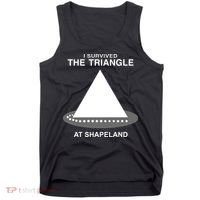 I Survived The Triangle At Shapeland Tank Top thumb 0