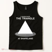 I Survived The Triangle At Shapeland Tank Top thumb 2