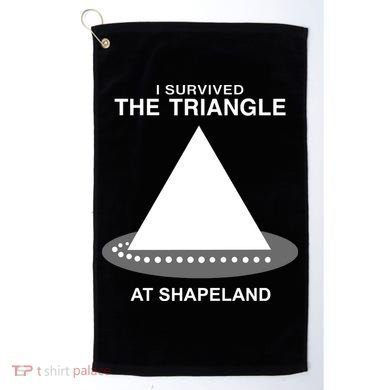 I Survived The Triangle At Shapeland Golf Towel