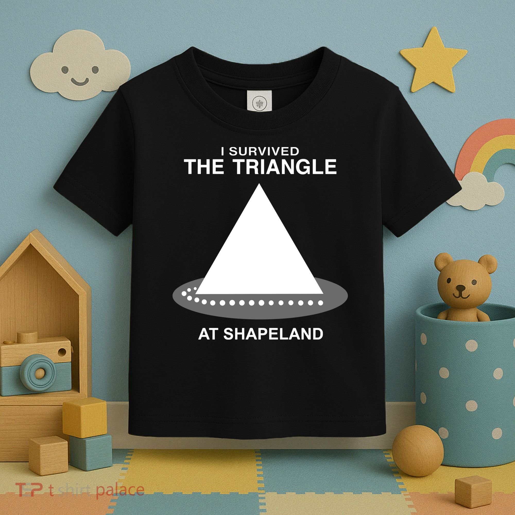 I Survived The Triangle At Shapeland Toddler T-Shirt