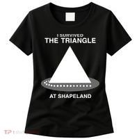 I Survived The Triangle At Shapeland Women's T-Shirt thumb 0