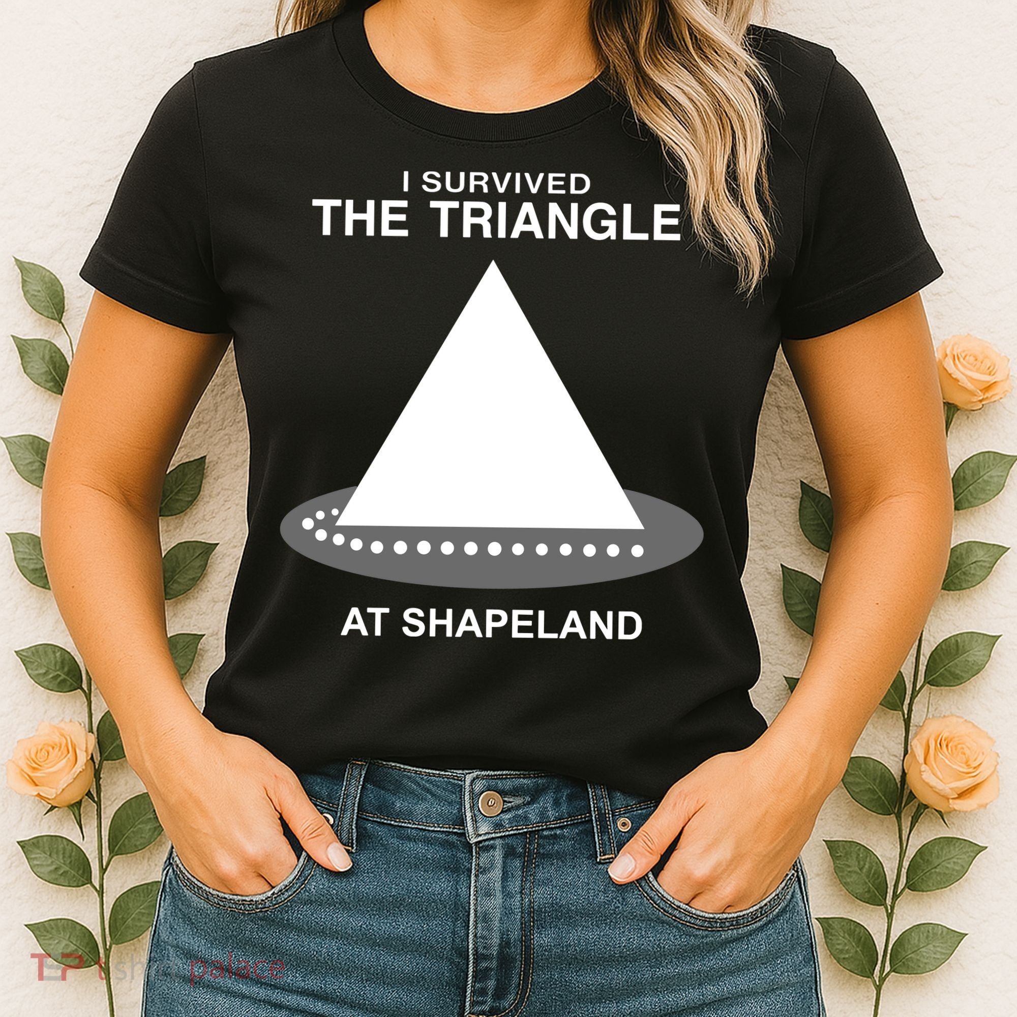 I Survived The Triangle At Shapeland Women's T-Shirt