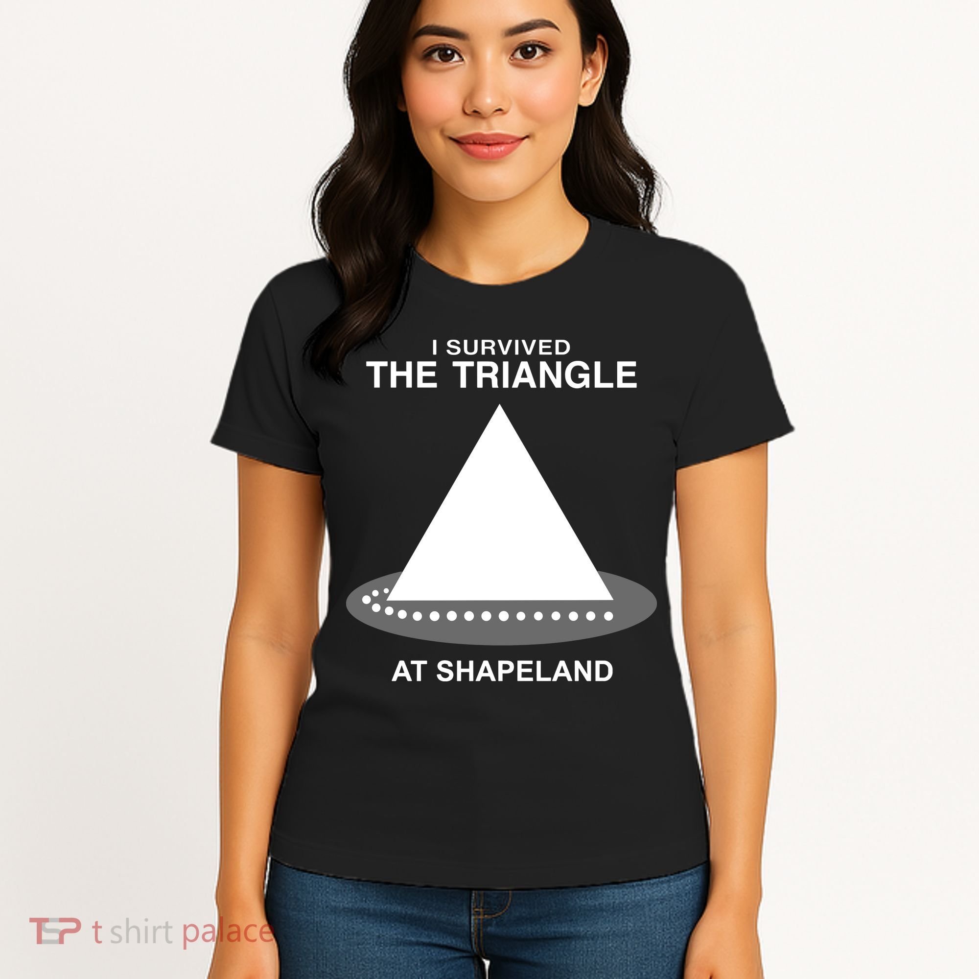 I Survived The Triangle At Shapeland Women's T-Shirt