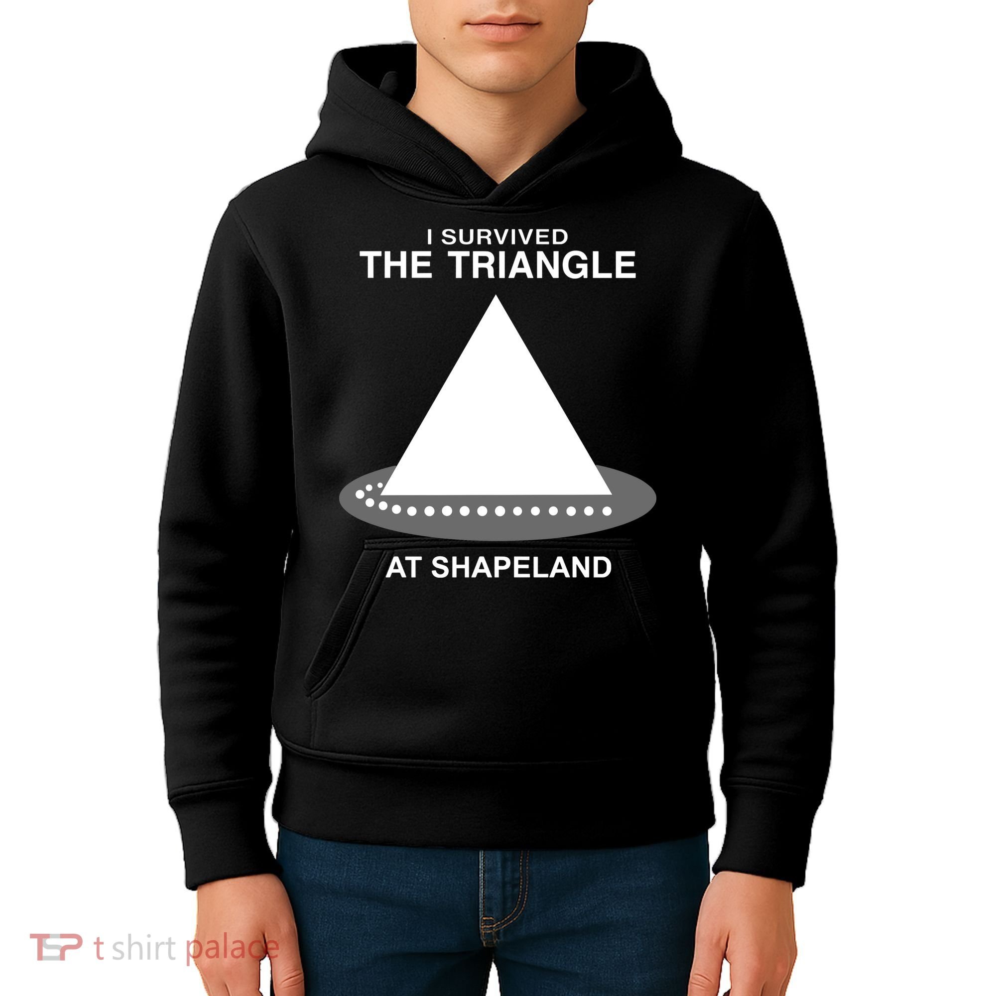 I Survived The Triangle At Shapeland Kids Hoodie