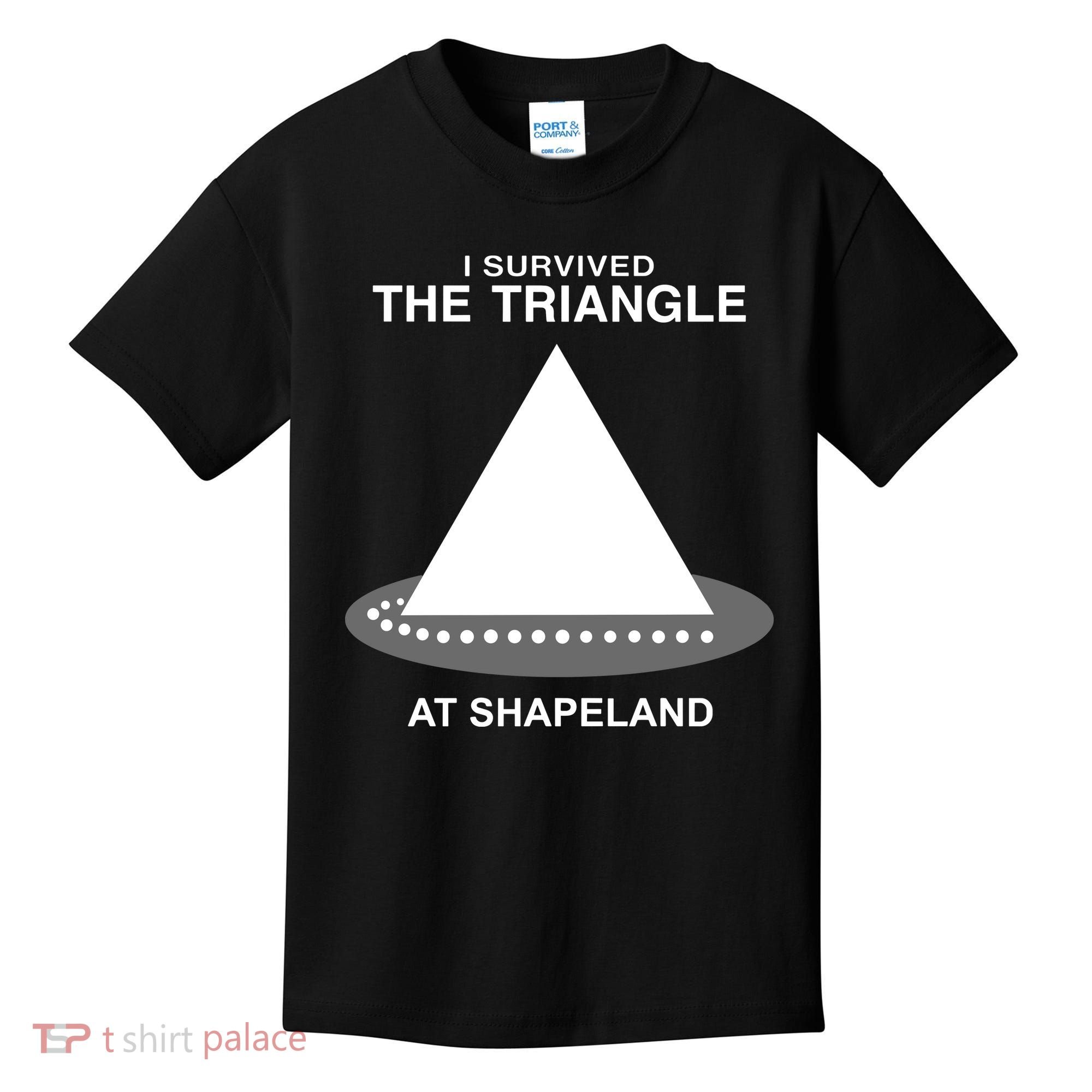 I Survived The Triangle At Shapeland Kids T-Shirt
