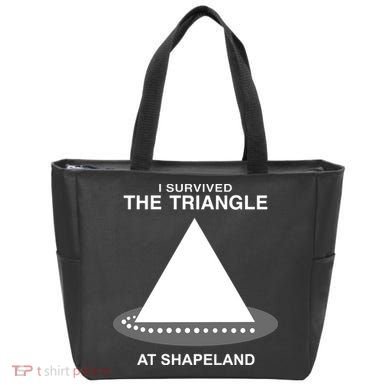 I Survived The Triangle At Shapeland Tote Bag