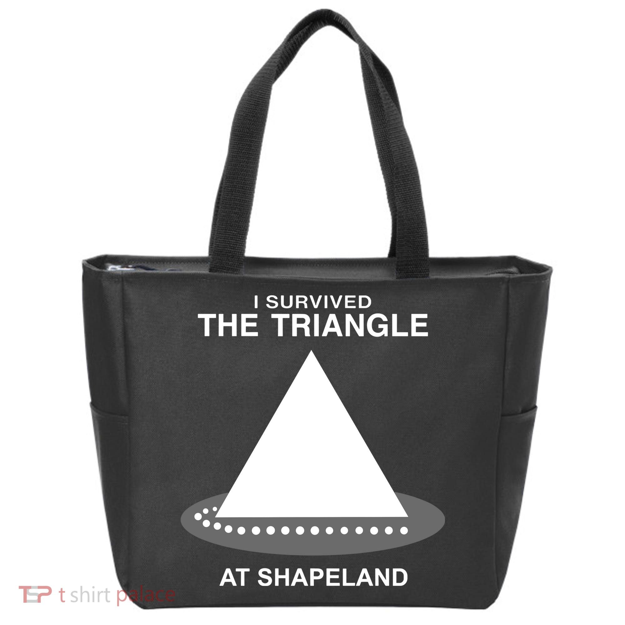 I Survived The Triangle At Shapeland Tote Bag