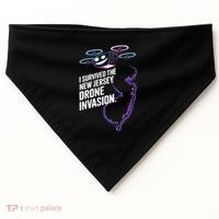 I Survived The New Jersey Drone Invasion USA-Made Doggie Bandana thumb 0