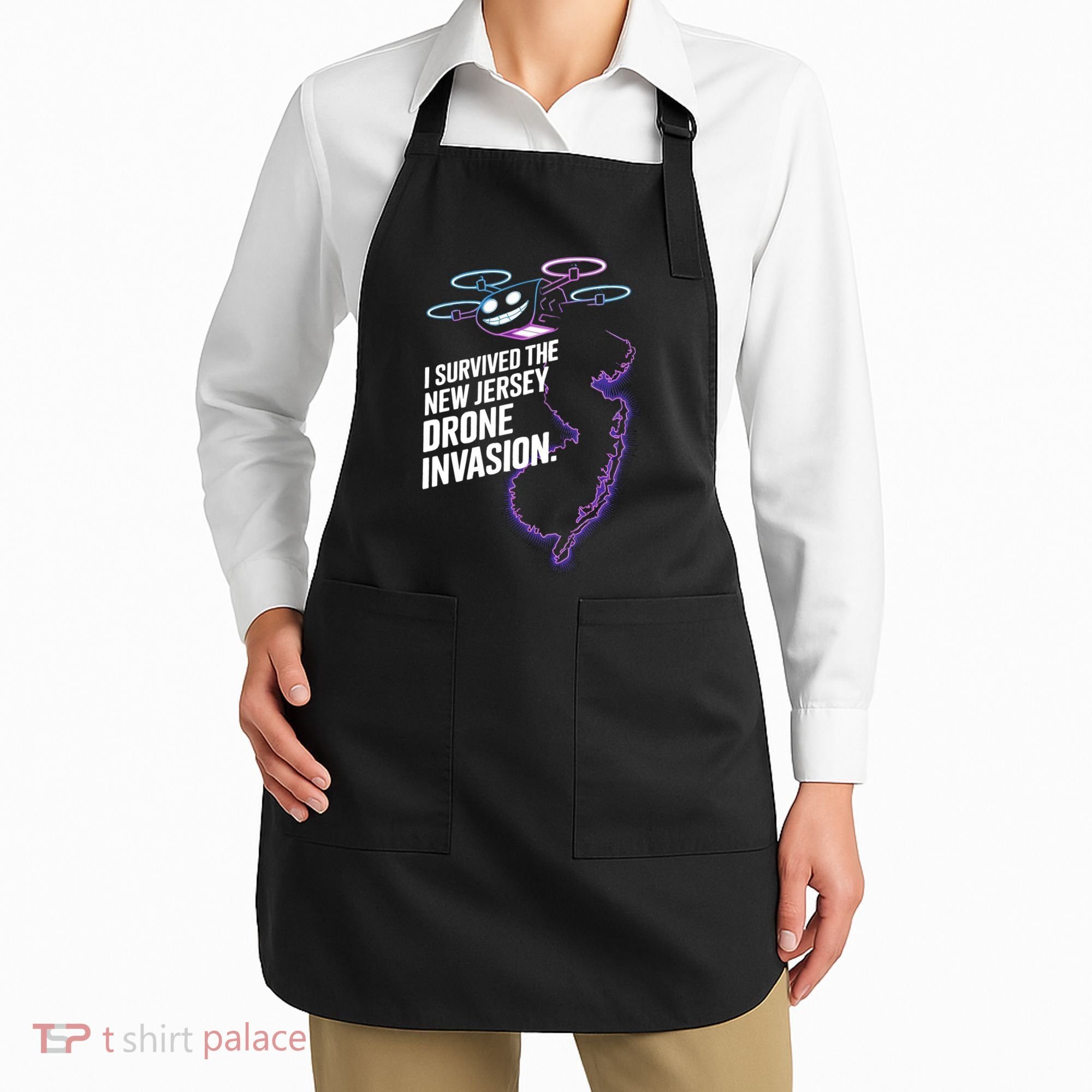 I Survived The New Jersey Drone Invasion Apron