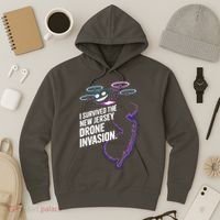 I Survived The New Jersey Drone Invasion Hoodie thumb 3