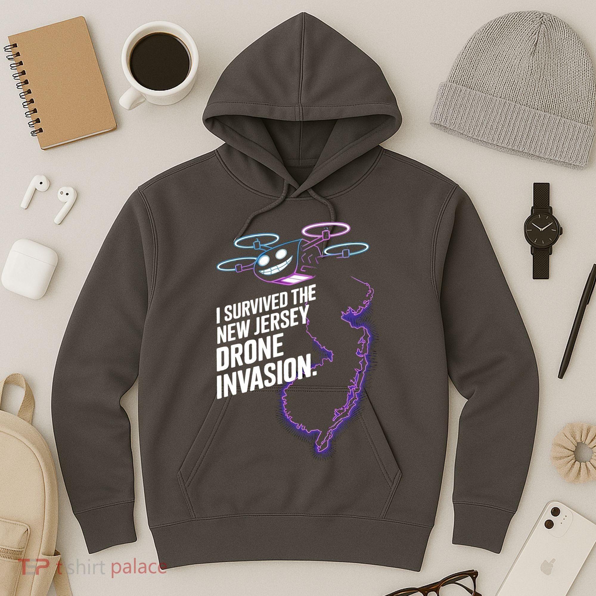 I Survived The New Jersey Drone Invasion Hoodie