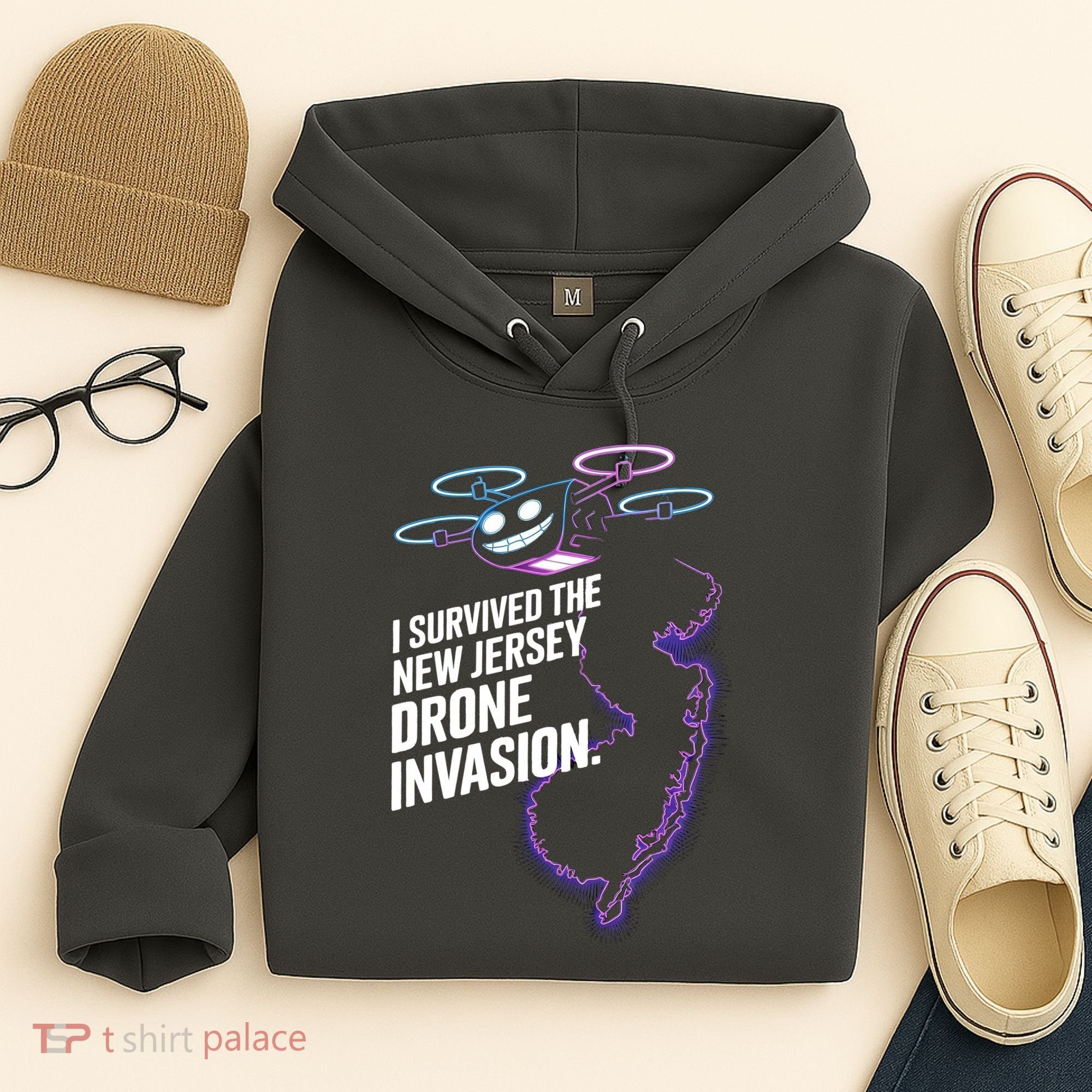 I Survived The New Jersey Drone Invasion Hoodie