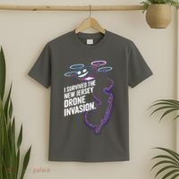 I Survived The New Jersey Drone Invasion T-Shirt thumb 2