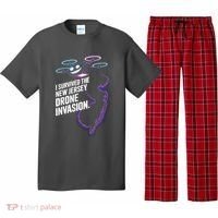 I Survived The New Jersey Drone Invasion Pajama Set thumb 0