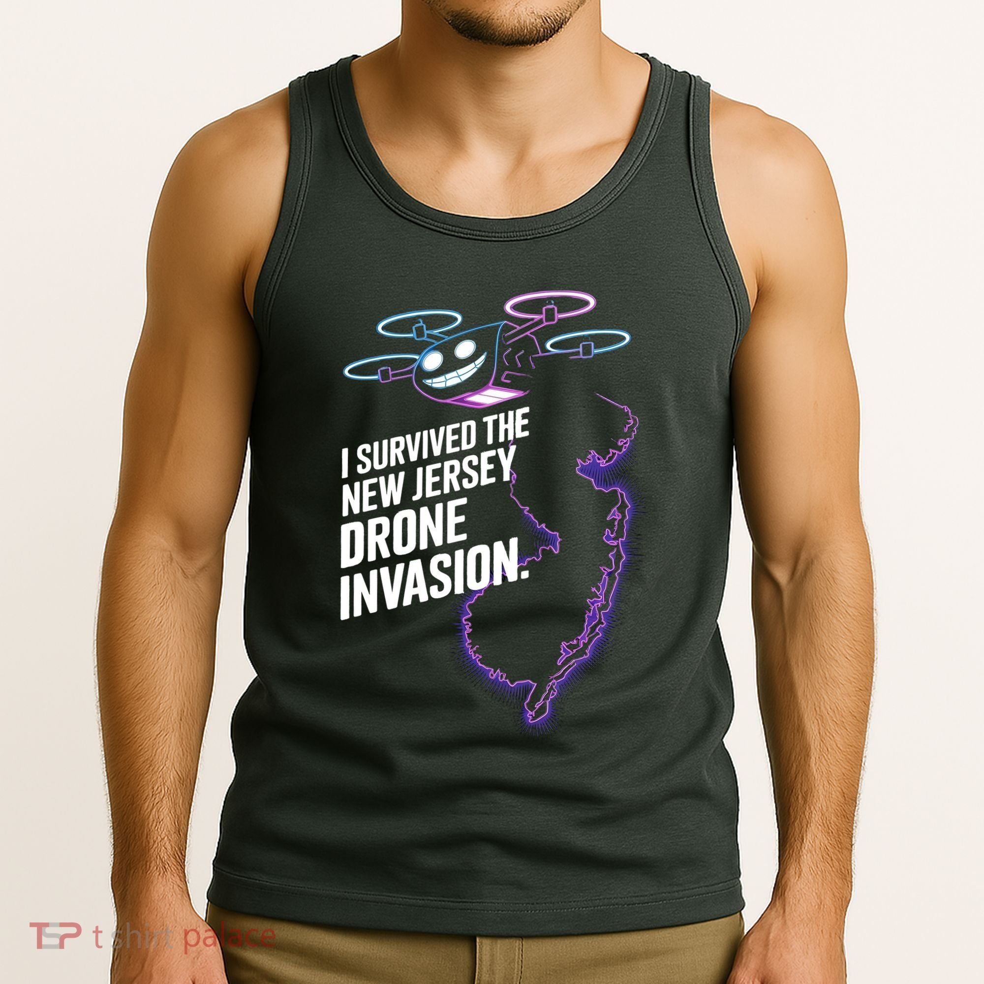 I Survived The New Jersey Drone Invasion Tank Top