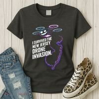 I Survived The New Jersey Drone Invasion Women's T-Shirt thumb 3