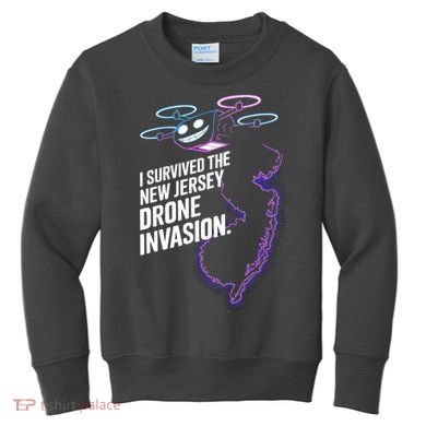 I Survived The New Jersey Drone Invasion Kids Sweatshirt