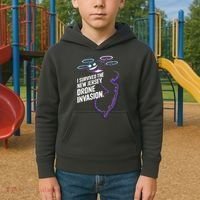 I Survived The New Jersey Drone Invasion Kids Hoodie thumb 2
