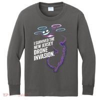 I Survived The New Jersey Drone Invasion Kids Long Sleeve Shirt thumb 0