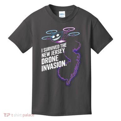 I Survived The New Jersey Drone Invasion Kids T-Shirt