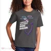 I Survived The New Jersey Drone Invasion Kids T-Shirt thumb 2