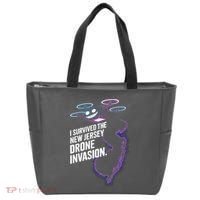 I Survived The New Jersey Drone Invasion Tote Bag thumb 0