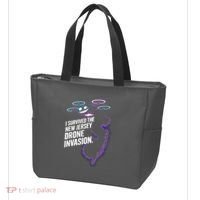 I Survived The New Jersey Drone Invasion Tote Bag thumb 3