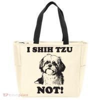 I SHIH TZU NOT Funny Shih Tzu Dog Tote Bag thumb 0