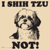 I SHIH TZU NOT Funny Shih Tzu Dog Tote Bag thumb 4