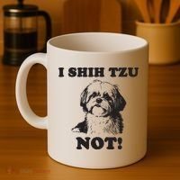 I SHIH TZU NOT Funny Shih Tzu Dog Coffee Mug thumb 4