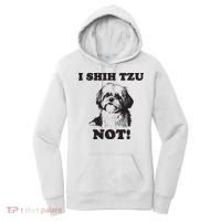 I SHIH TZU NOT Funny Shih Tzu Dog Women's Hoodie thumb 0