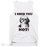 I SHIH TZU NOT Funny Shih Tzu Dog Tank Top thumb 0
