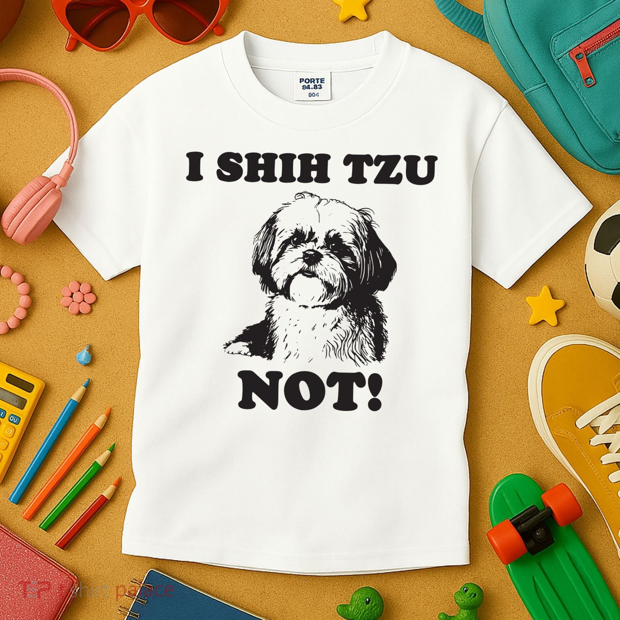 I SHIH TZU NOT Funny Shih Tzu Dog Kids T-Shirt