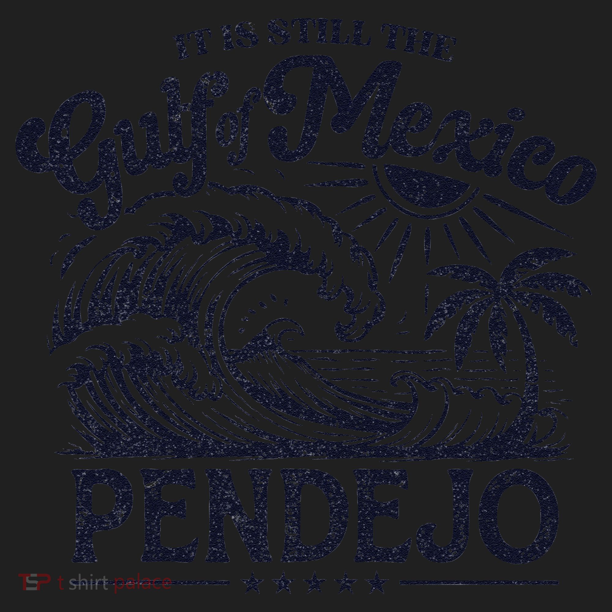 Its Still The Gulf Of Mexico Pendejo Beach Funny Spanish Golf Towel