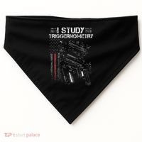 I Study Triggernometry Gun Veteran Christmas USA-Made Doggie Bandana thumb 0