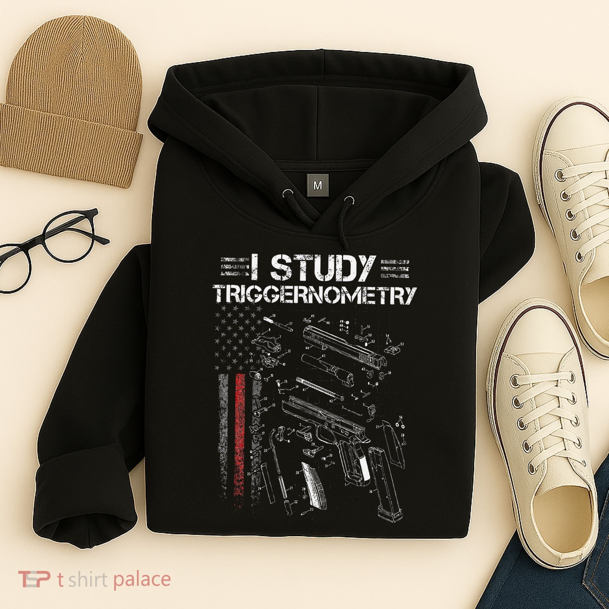I Study Triggernometry Gun Veteran Christmas Hoodie
