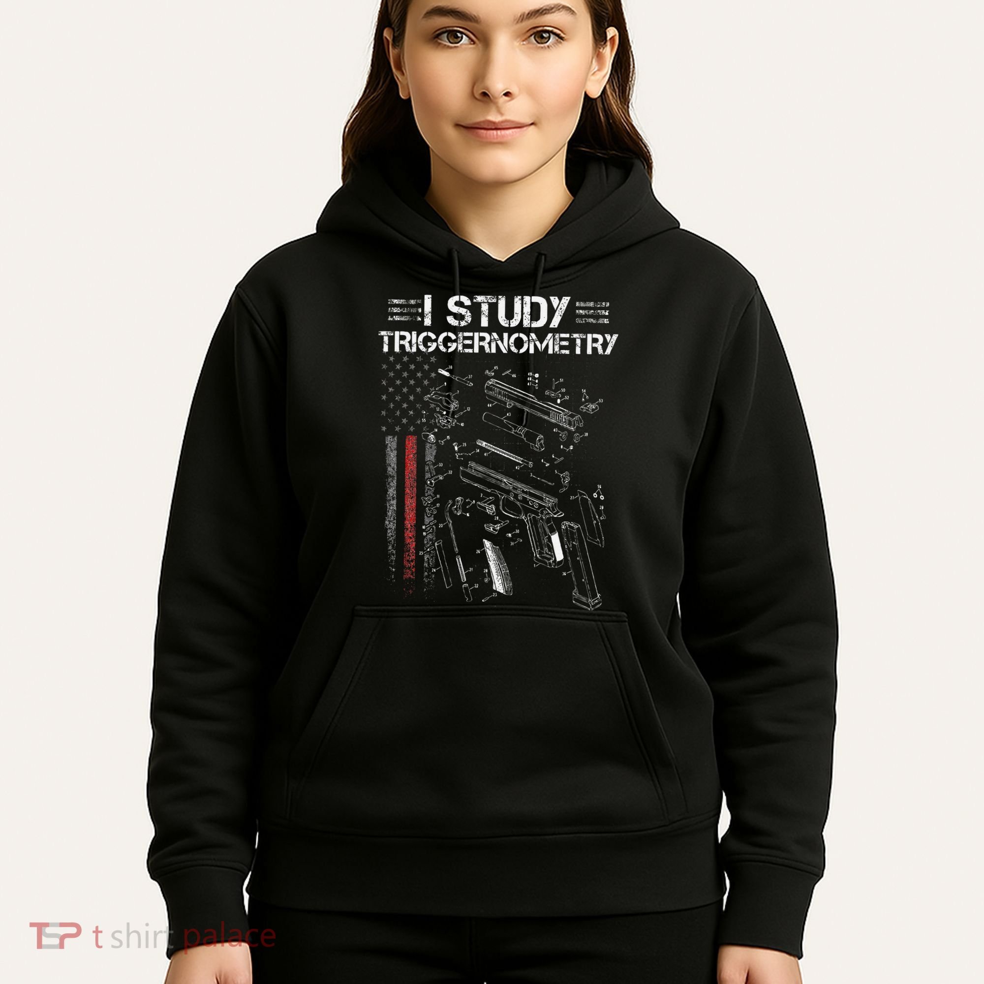 I Study Triggernometry Gun Veteran Christmas Hoodie
