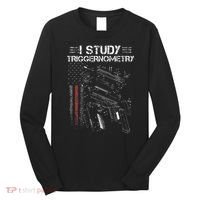 I Study Triggernometry Gun Veteran Christmas Long Sleeve Shirt thumb 0