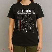 I Study Triggernometry Gun Veteran Christmas T-Shirt thumb 4
