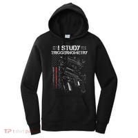 I Study Triggernometry Gun Veteran Christmas Women's Hoodie thumb 0