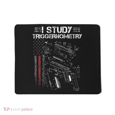 I Study Triggernometry Gun Veteran Christmas Mousepad