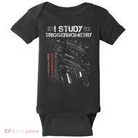I Study Triggernometry Gun Veteran Christmas Baby Bodysuit thumb 0