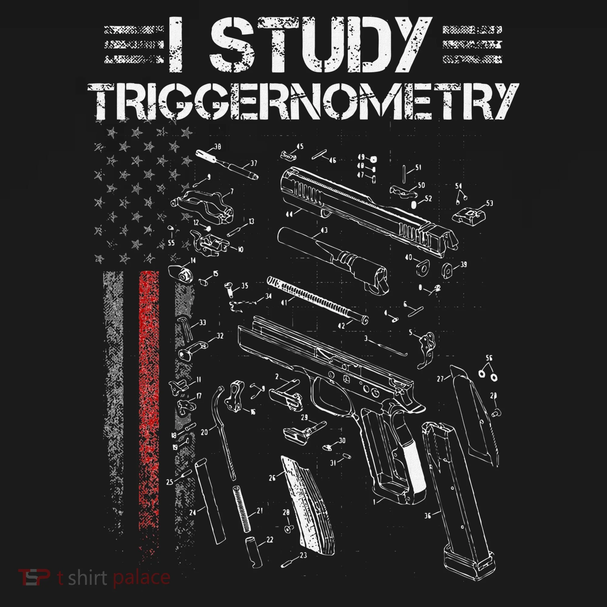I Study Triggernometry Gun Veteran Christmas Toddler Hoodie